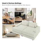 Conradus Modren Oversize 57 Deep Square Arm Sofa by HULALA HOME