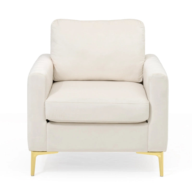 Pellebant Modern Upholstered Accent Armchair Club Chair