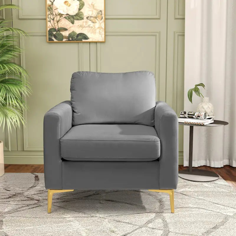 Pellebant Modern Upholstered Accent Armchair Club Chair