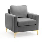 Pellebant Modern Upholstered Accent Armchair Club Chair