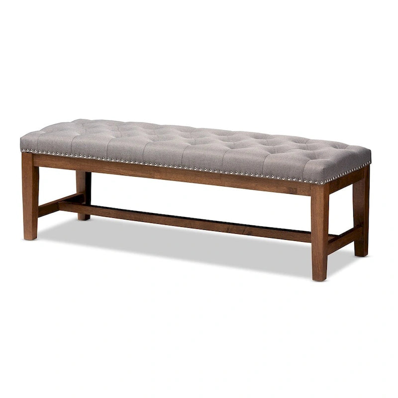 Contemporary Fabric Upholstered Bench by Baxton Studio