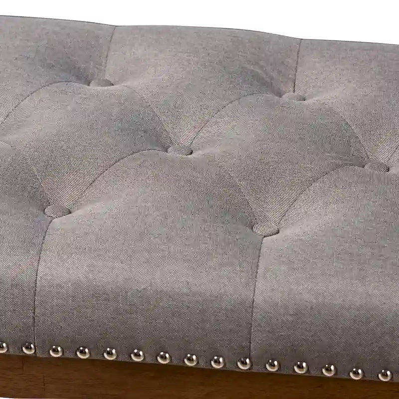 Contemporary Fabric Upholstered Bench by Baxton Studio
