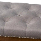 Contemporary Fabric Upholstered Bench by Baxton Studio