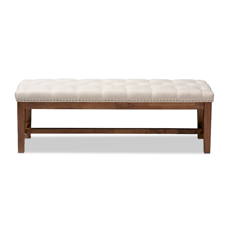 Contemporary Fabric Upholstered Bench by Baxton Studio