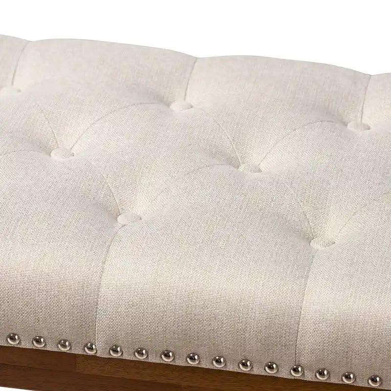 Contemporary Fabric Upholstered Bench by Baxton Studio