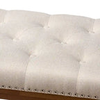 Contemporary Fabric Upholstered Bench by Baxton Studio
