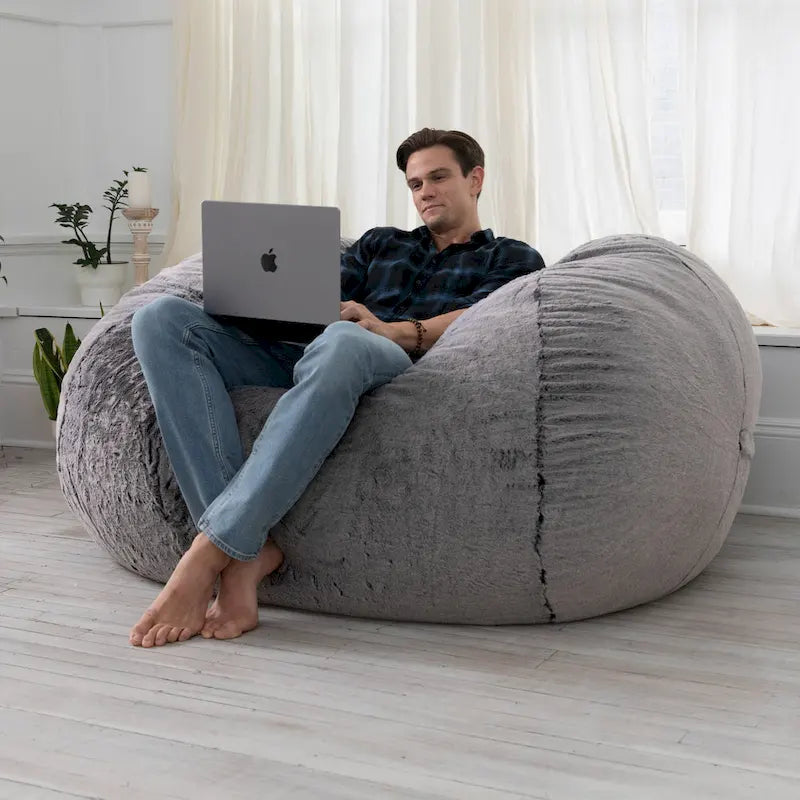 Jaxx 6 Foot Bean Bag, Loveseat, Sofa & Lounger - Mondo Fur
