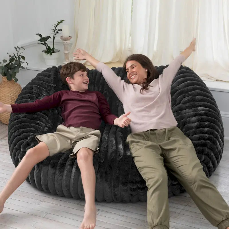 Jaxx 6 Foot Bean Bag, Loveseat, Sofa & Lounger - Mondo Fur