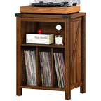 Record Player Stand with Vinyl Record Storage - 15.74D x 19.68W x 29.01H