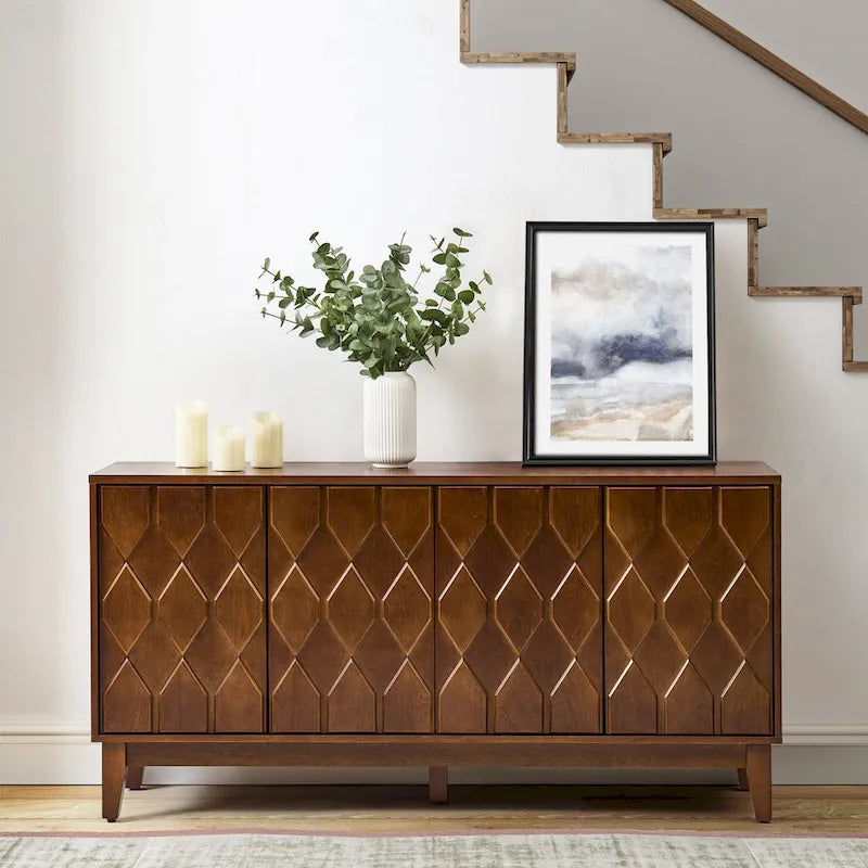 Olympia 60Modern Storage Sideboard Storage with Adjustable Shelves By HULALA HOME