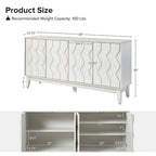 Olympia 60Modern Storage Sideboard Storage with Adjustable Shelves By HULALA HOME