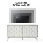 Olympia 60Modern Storage Sideboard Storage with Adjustable Shelves By HULALA HOME