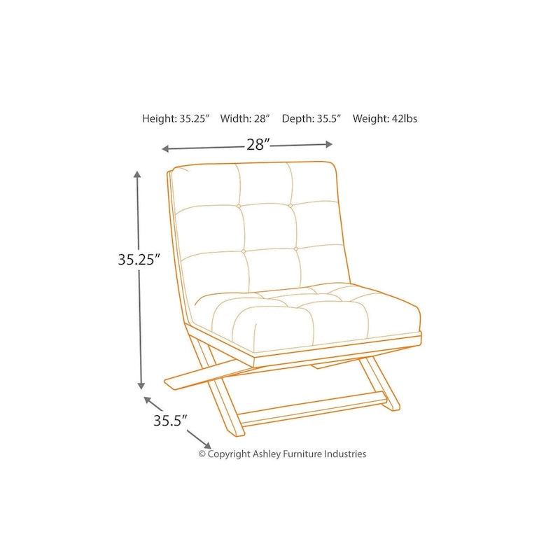 Sidewinder Casual Faux Leather Accent Chair