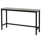 Extra Long Dining Table Set with 3 Stools Pub