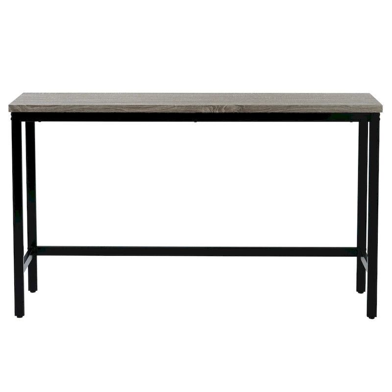 Extra Long Dining Table Set with 3 Stools Pub
