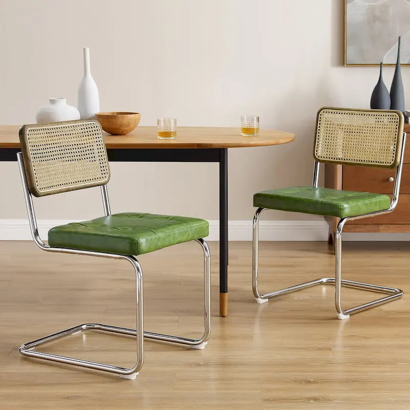 Art Leon Modern Upholstered Dining Chairs (Set of 2)