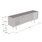 Laser WH-EF Electric Fireplace 63 TV Stand