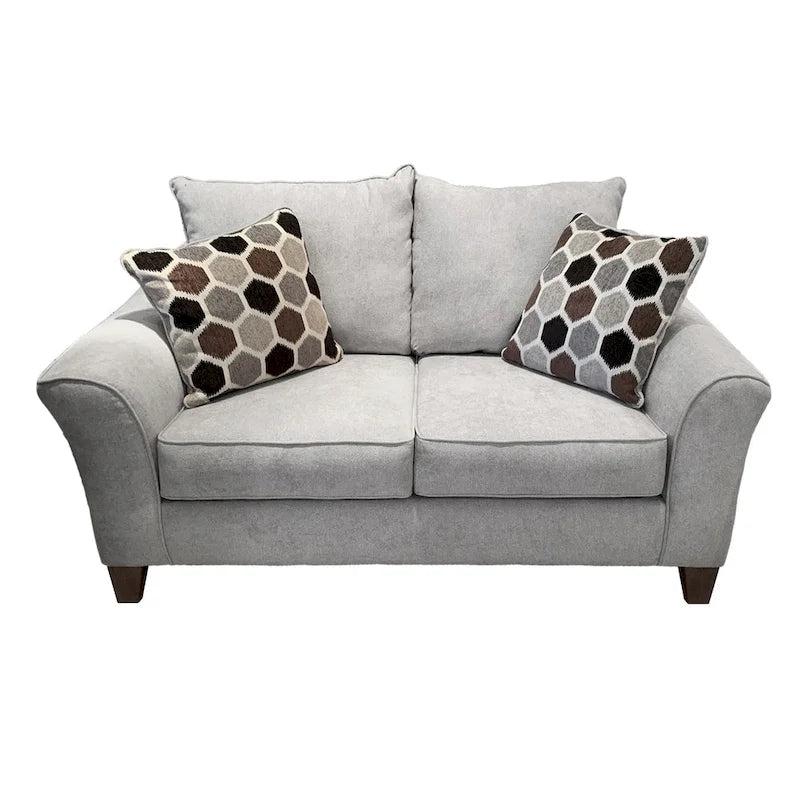 Roundhill Furniture Camero Fabric Pillowback Loveseat