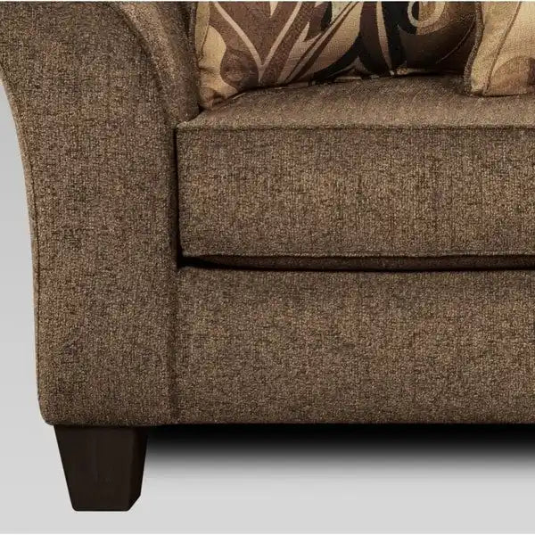 Roundhill Furniture Camero Fabric Pillowback Loveseat