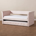 Copper Grove Saky Velvet Daybed with Trundle