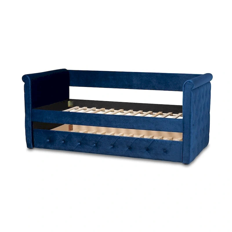Copper Grove Saky Velvet Daybed with Trundle