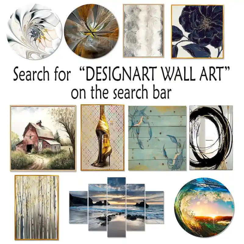 Designart Mustard Yellow And Vivid Gray II Upholstered Abstract Accent Chair and Modern & Contemporary Arm Chair