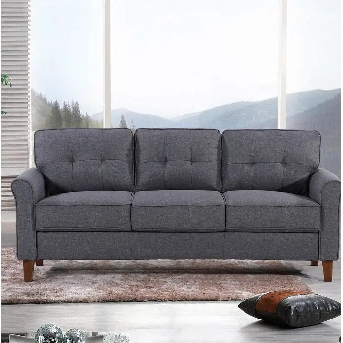 Kouchouk 78.7 Linen Flared Arm Sofa
