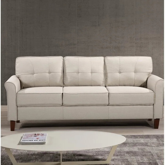 Kouchouk 78.7 Linen Flared Arm Sofa