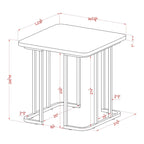 Deeanne Contemporary 24-inch Faux Marble Side Table by Furniture of America