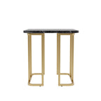 Deeanne Contemporary 24-inch Faux Marble Side Table by Furniture of America