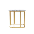Deeanne Contemporary 24-inch Faux Marble Side Table by Furniture of America