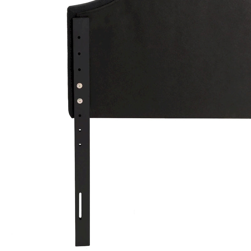 CorLiving Calera Diamond Tufted Fabric Arched Panel Headboard - Twin