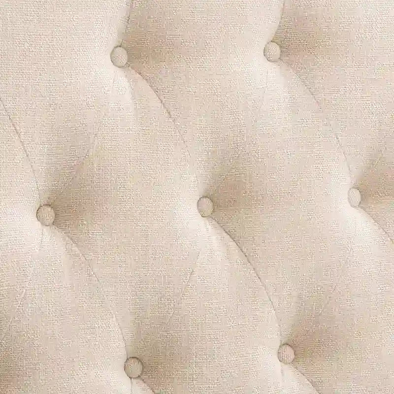 CorLiving Calera Diamond Tufted Fabric Arched Panel Headboard - Twin