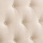 CorLiving Calera Diamond Tufted Fabric Arched Panel Headboard - Twin