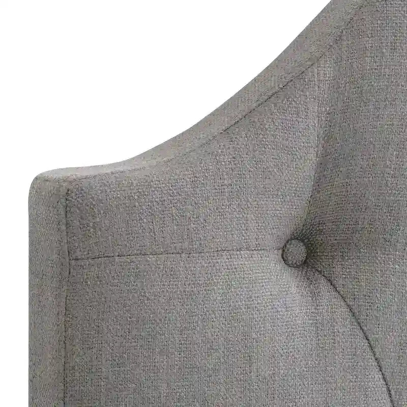 CorLiving Calera Diamond Tufted Fabric Arched Panel Headboard - Twin