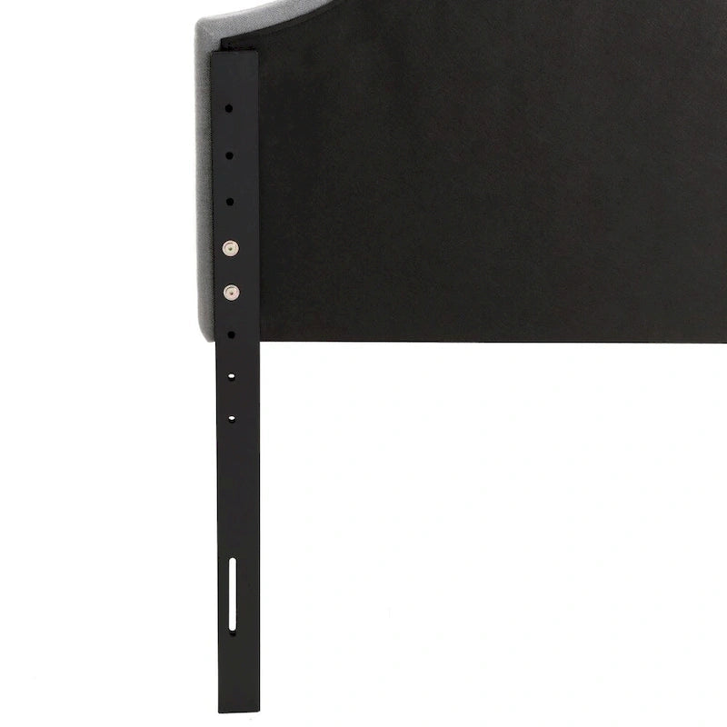 CorLiving Calera Diamond Tufted Fabric Arched Panel Headboard - Twin