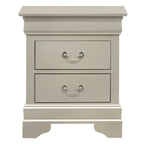 Louis Phillipe Traditional 2-drawer Wood Nightstand