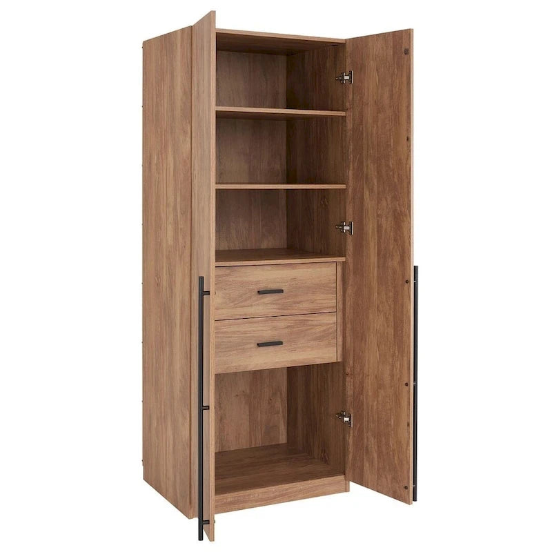 Manhattan Comfort Lee Modern Freestanding 3-Piece Module Wardrobe Closet Armoire