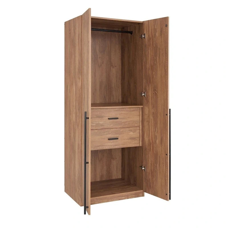 Manhattan Comfort Lee Modern Freestanding 3-Piece Module Wardrobe Closet Armoire