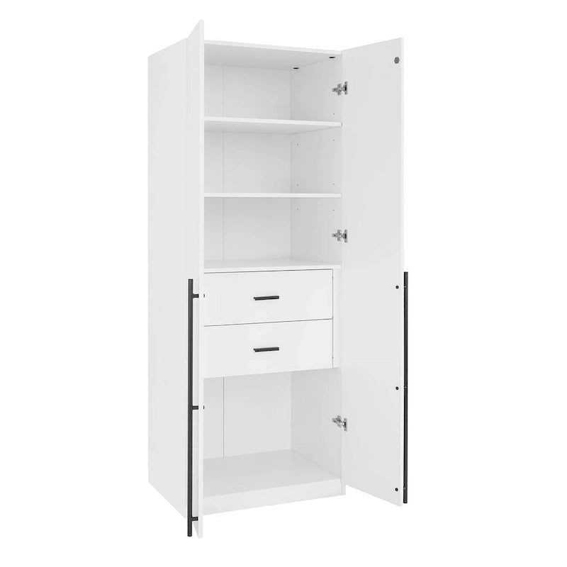 Manhattan Comfort Lee Modern Freestanding 3-Piece Module Wardrobe Closet Armoire