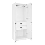 Manhattan Comfort Lee Modern Freestanding 3-Piece Module Wardrobe Closet Armoire