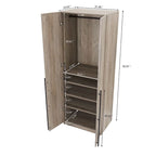 Manhattan Comfort Lee Modern Freestanding 3-Piece Module Wardrobe Closet Armoire