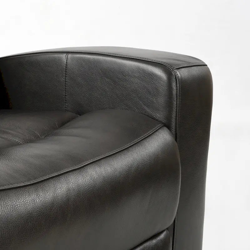 Genuine Leather Electric Recliner Loveseat Power Reclining Loveseat with Storage, USB Charge Port for Living Room