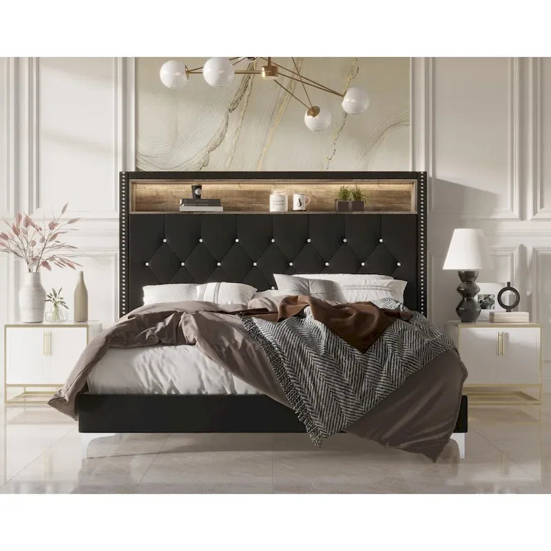 Javan Upholstered Panel Bed