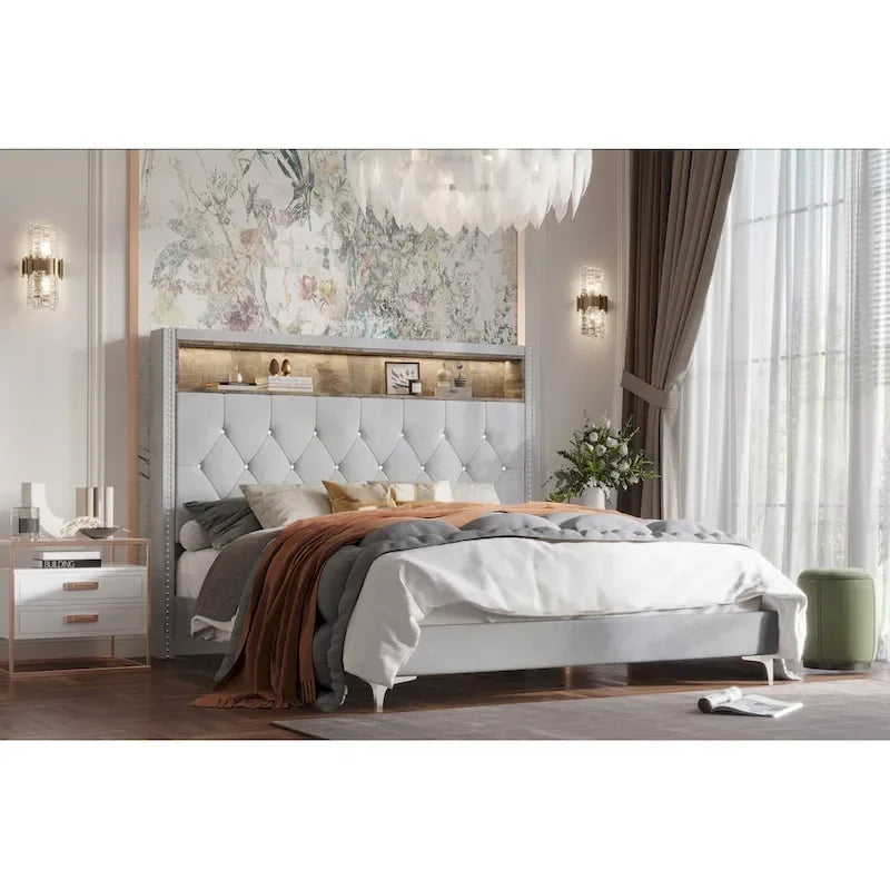 Javan Upholstered Panel Bed