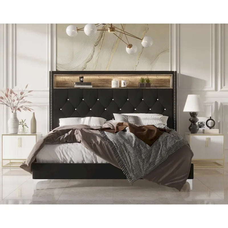 Javan Upholstered Panel Bed