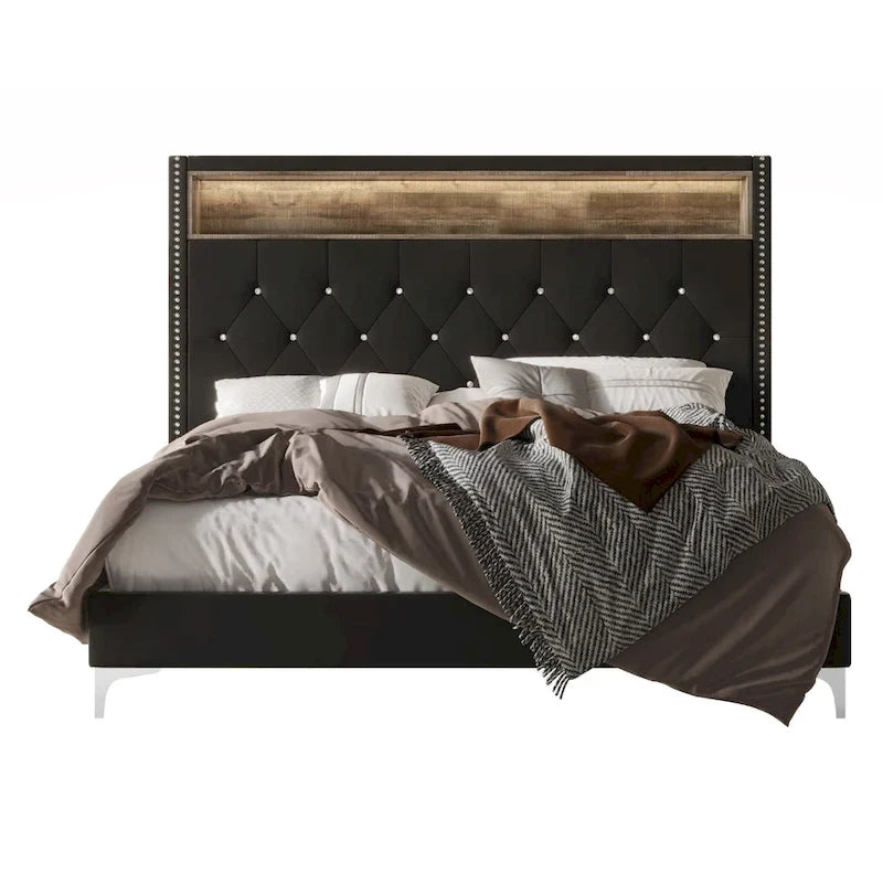 Javan Upholstered Panel Bed
