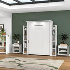 Lumina Full Murphy Bed with Shelves (81W) by Bestar