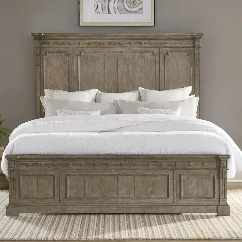 Town & Country Dusty Taupe Panel Bed