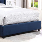 Roundhill Furniture Summit Wingback Tufted Upholstered Bed with Nailhead